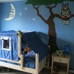 interior painting children's room mural